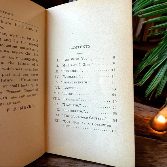 ANTIQUE 1892 The Present Tenses of the Blessed Life by F.B. Meyer - Hardcover - Picture 8 of 11